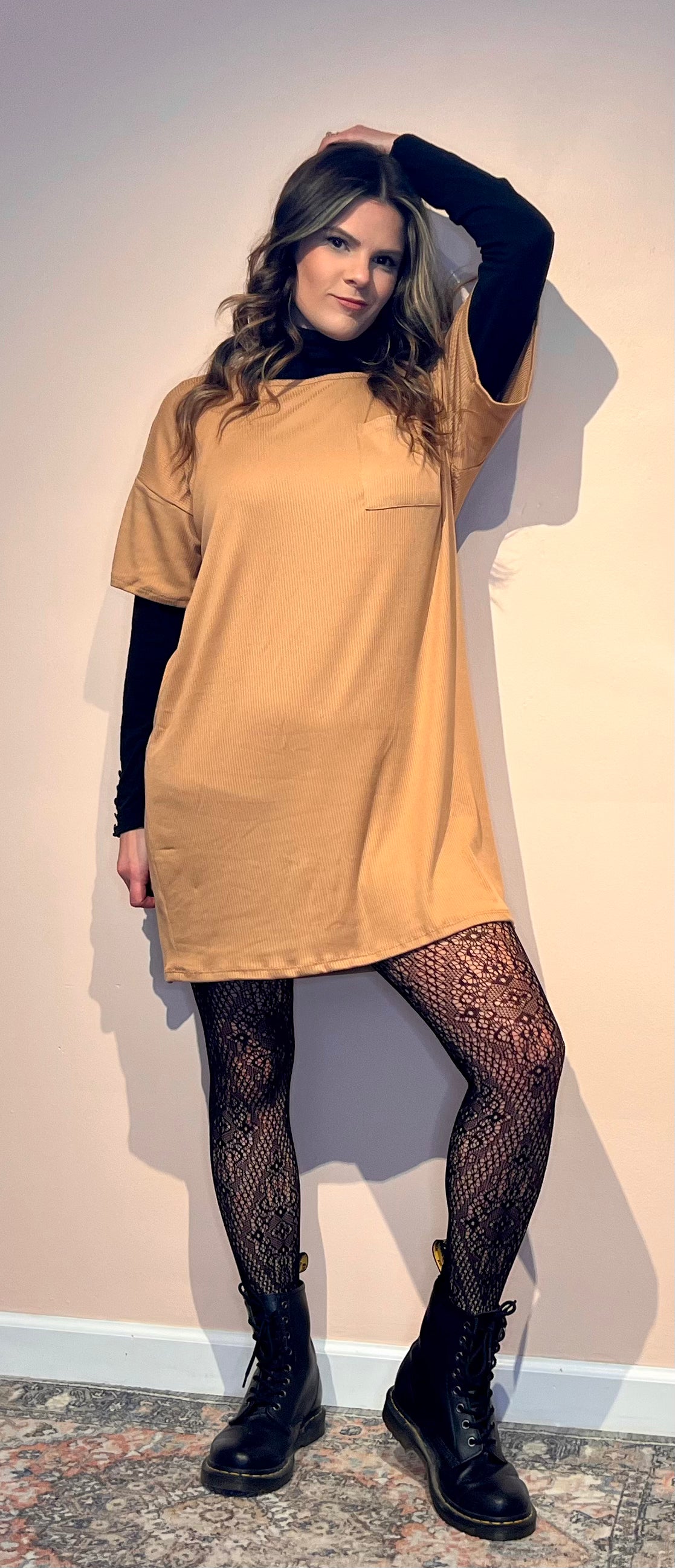 Cozy AF T-shirt dress
