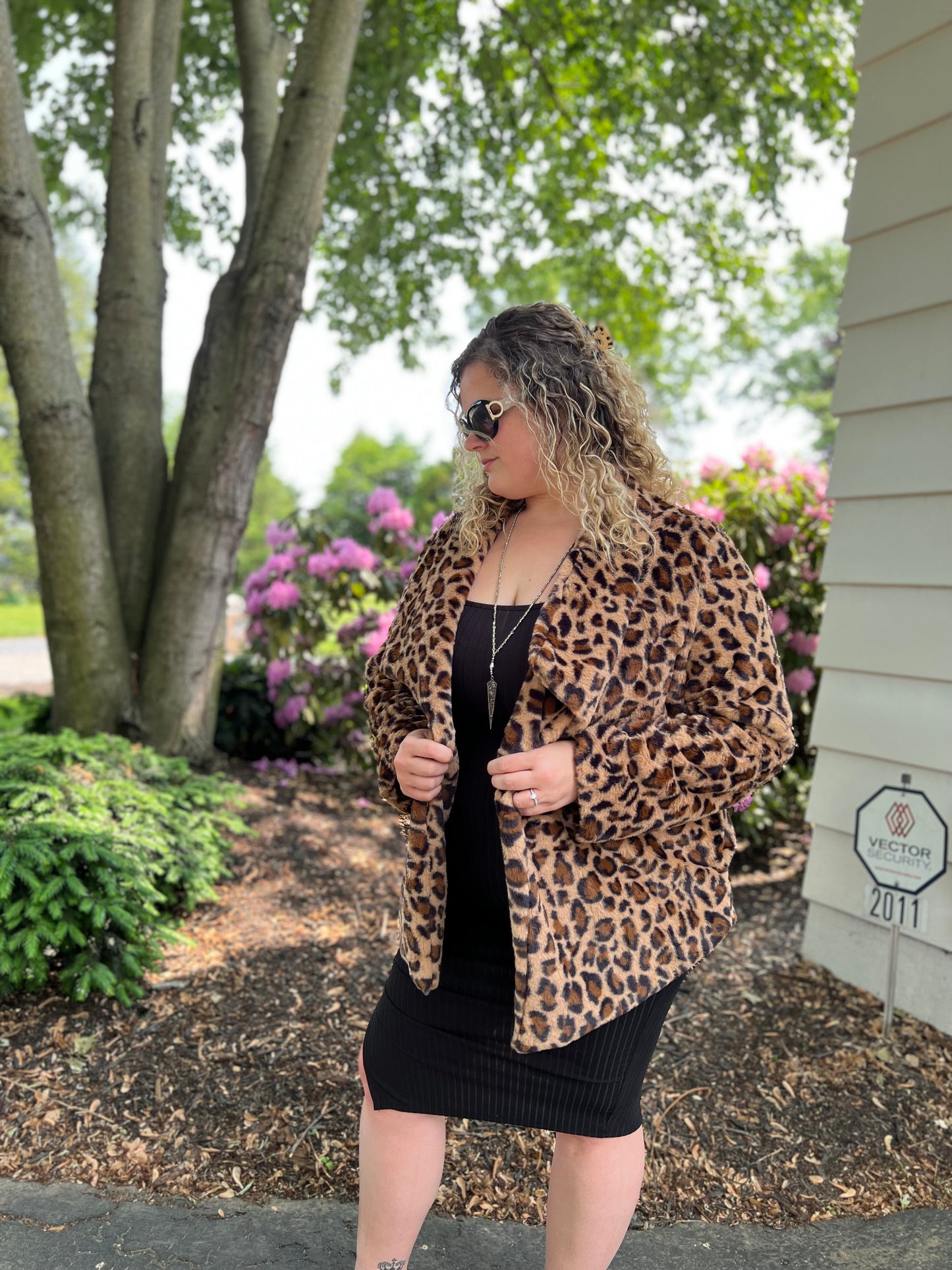 Boujee babe leopard coat