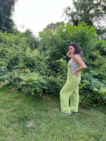 Key lime jumpsuit