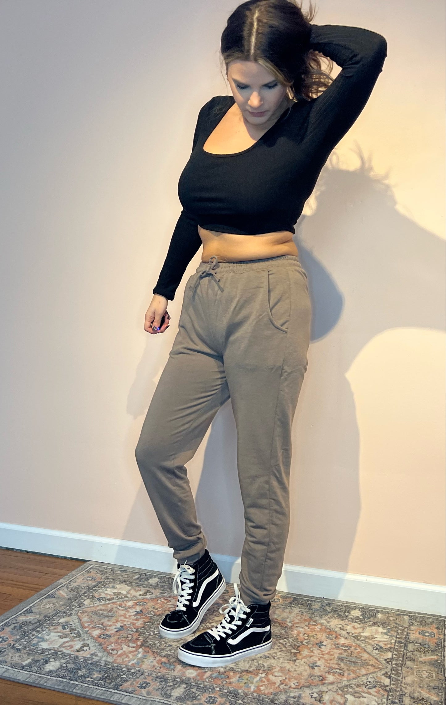 Catch flights not feelings jogger set
