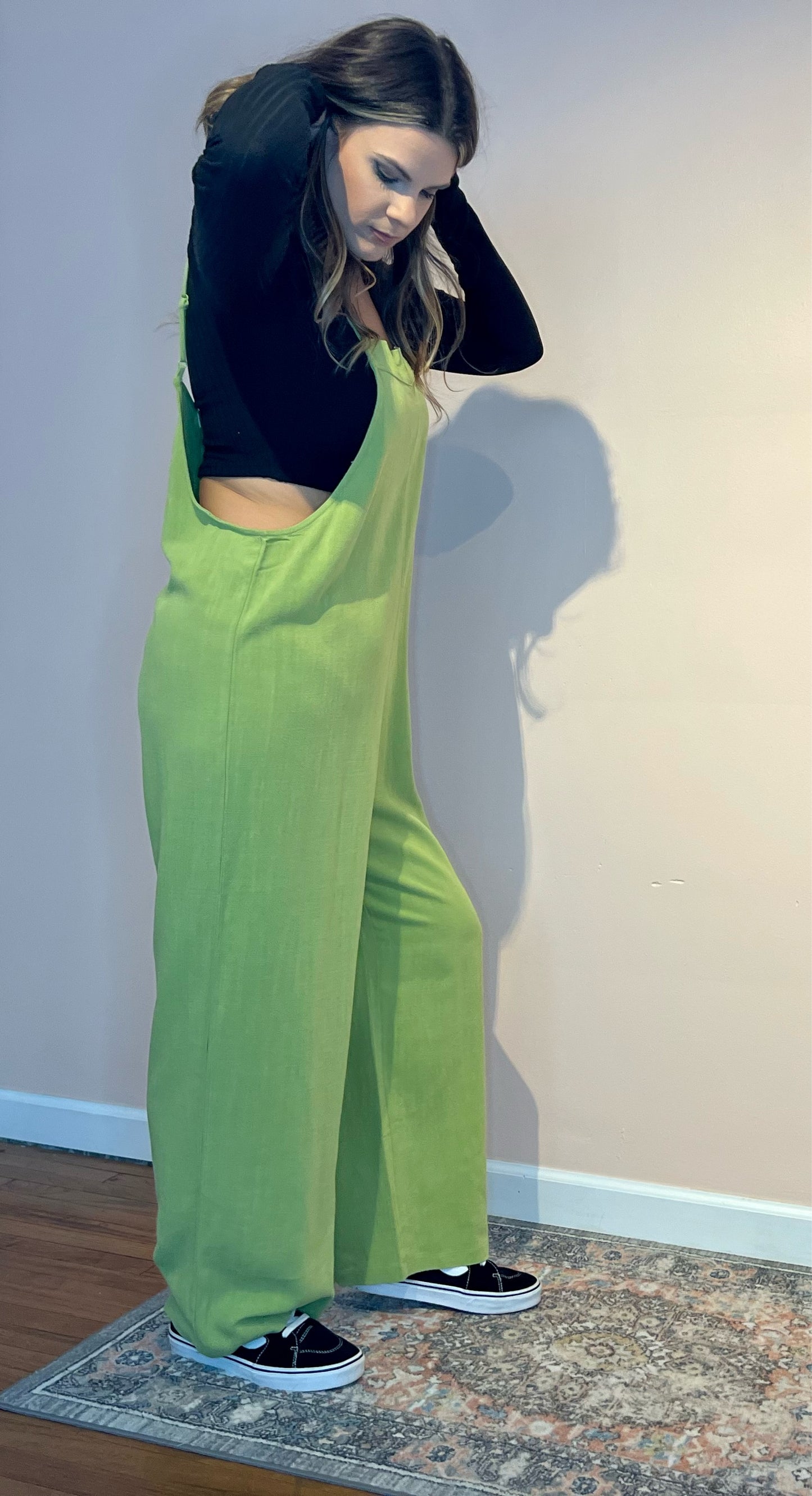 Key lime jumpsuit